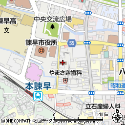 諫早市役所第４別館周辺の地図