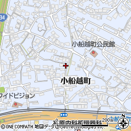 長崎県諫早市小船越町周辺の地図
