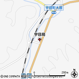 宇目郵便局周辺の地図
