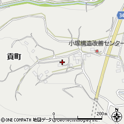 熊本県熊本市北区貢町2152周辺の地図