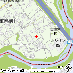 熊本県熊本市北区龍田弓削1丁目26周辺の地図