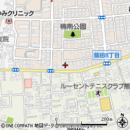 熊本県熊本市北区楠1丁目12周辺の地図