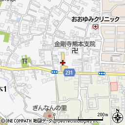 スズキ自販熊本スズキアリーナ竜田周辺の地図