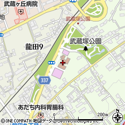 熊本市役所北区役所　龍田まちづくりセンター・まちづくり班周辺の地図
