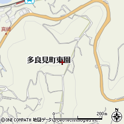長崎県諫早市多良見町東園周辺の地図