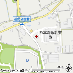 熊本森永乳業株式会社周辺の地図