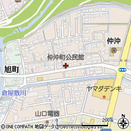 仲沖町公民館周辺の地図