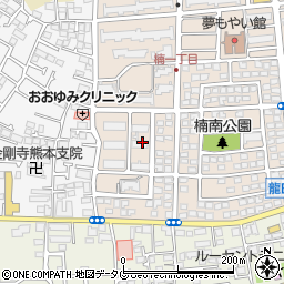 熊本県熊本市北区楠1丁目4周辺の地図