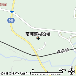 〒869-1400 熊本県阿蘇郡南阿蘇村（以下に掲載がない場合）の地図
