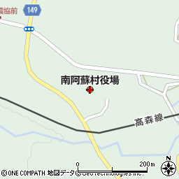 熊本県南阿蘇村（阿蘇郡）周辺の地図