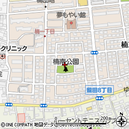 熊本県熊本市北区楠1丁目周辺の地図