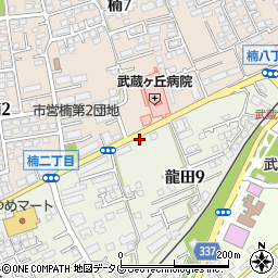 ドラッグセイムス　熊本龍田薬局周辺の地図