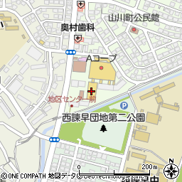 ワッツ・西諫早店周辺の地図