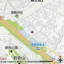 熊本県熊本市北区楡木2丁目1周辺の地図