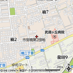 熊本県熊本市北区楠7丁目1周辺の地図