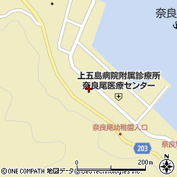 奈良尾南松堂周辺の地図