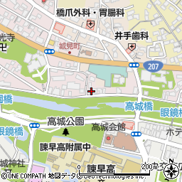 長崎県諫早市城見町21-27周辺の地図