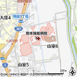 寿量会熊本機能病院周辺の地図