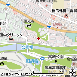長崎県諫早市城見町16-17周辺の地図