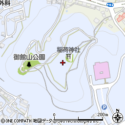 御館山周辺の地図