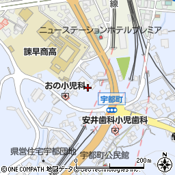 長崎県諫早市宇都町7周辺の地図