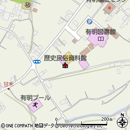 歴史民俗資料館周辺の地図