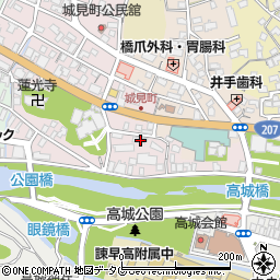 長崎県諫早市城見町20-6周辺の地図