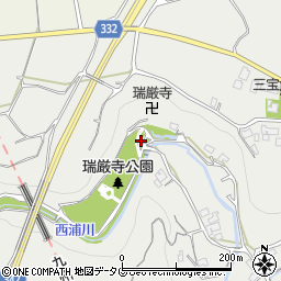 瑞巌寺公園トイレ周辺の地図