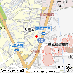 角田自動車周辺の地図