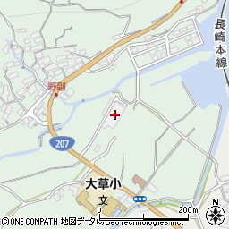 長崎県諫早市多良見町野副207-1周辺の地図