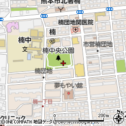 熊本県熊本市北区楠3丁目周辺の地図