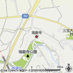 瑞厳寺周辺の地図