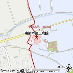 東熊本第二病院 在宅総合支援センター周辺の地図