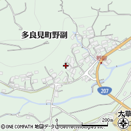 長崎県諫早市多良見町野副416周辺の地図