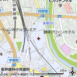 長崎県諫早市宇都町1周辺の地図