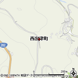長崎県長崎市西出津町周辺の地図