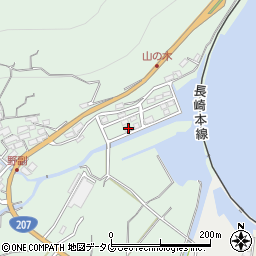 長崎県諫早市多良見町野副233-13周辺の地図