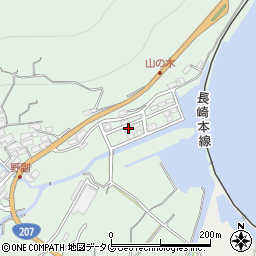 長崎県諫早市多良見町野副233-10周辺の地図