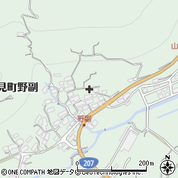 長崎県諫早市多良見町野副498周辺の地図