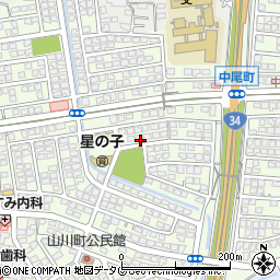 長崎県諫早市山川町周辺の地図