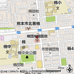 熊本県熊本市北区楠3丁目9周辺の地図