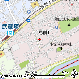 龍田ロイヤルハイツ周辺の地図
