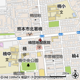 熊本楠郵便局 ＡＴＭ周辺の地図