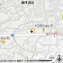 熊本県熊本市北区麻生田4丁目2周辺の地図