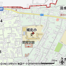 熊本県熊本市北区清水新地1丁目4周辺の地図