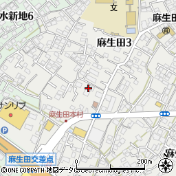 カラオケ歌星人熊本店周辺の地図