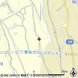 長崎県雲仙市瑞穂町古部甲883-1周辺の地図