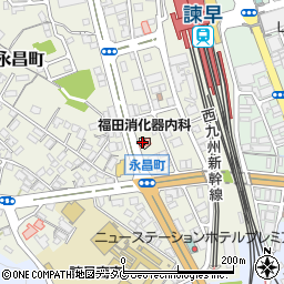 福田消化器内科医院周辺の地図