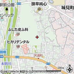 長崎県諫早市天満町周辺の地図