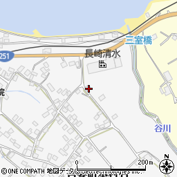 長崎県雲仙市吾妻町本村名周辺の地図